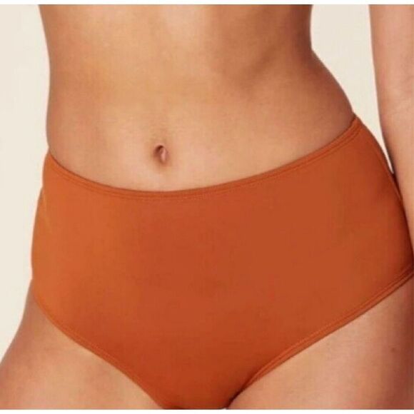 NWOT Andie High Waist Bikini Swim Bottom in Cinnamon Brown Women’s XS beach - Picture 1 of 8